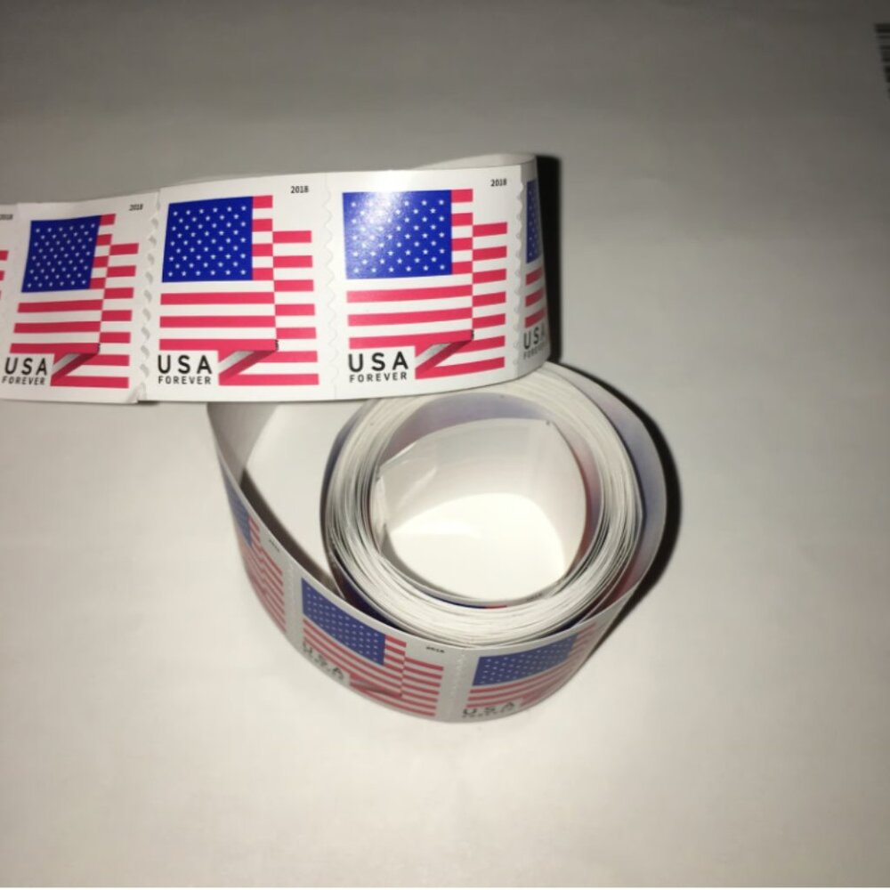 1000 forever stamp usa flag 2018